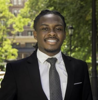 Isaac Gamwo, Frederick Honors College student council president