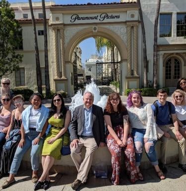 Students from Pitt in LA