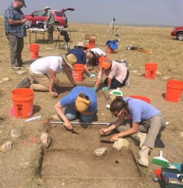 A dig site in Wyoming.