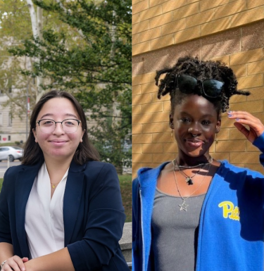 Stephany Andrade (left) and Kayla Brockington (right)