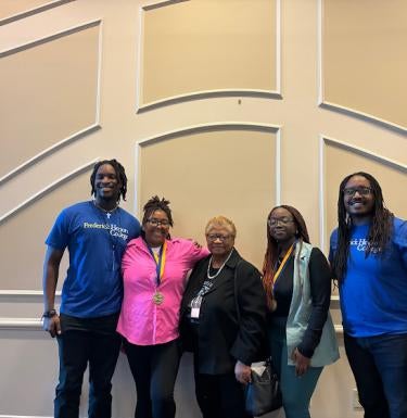 Frederick Honors College students at the NAAAHP conference in Baton Rouge, LA.