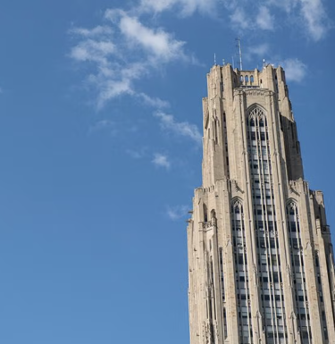 A stock image of the Cathedral of Learning