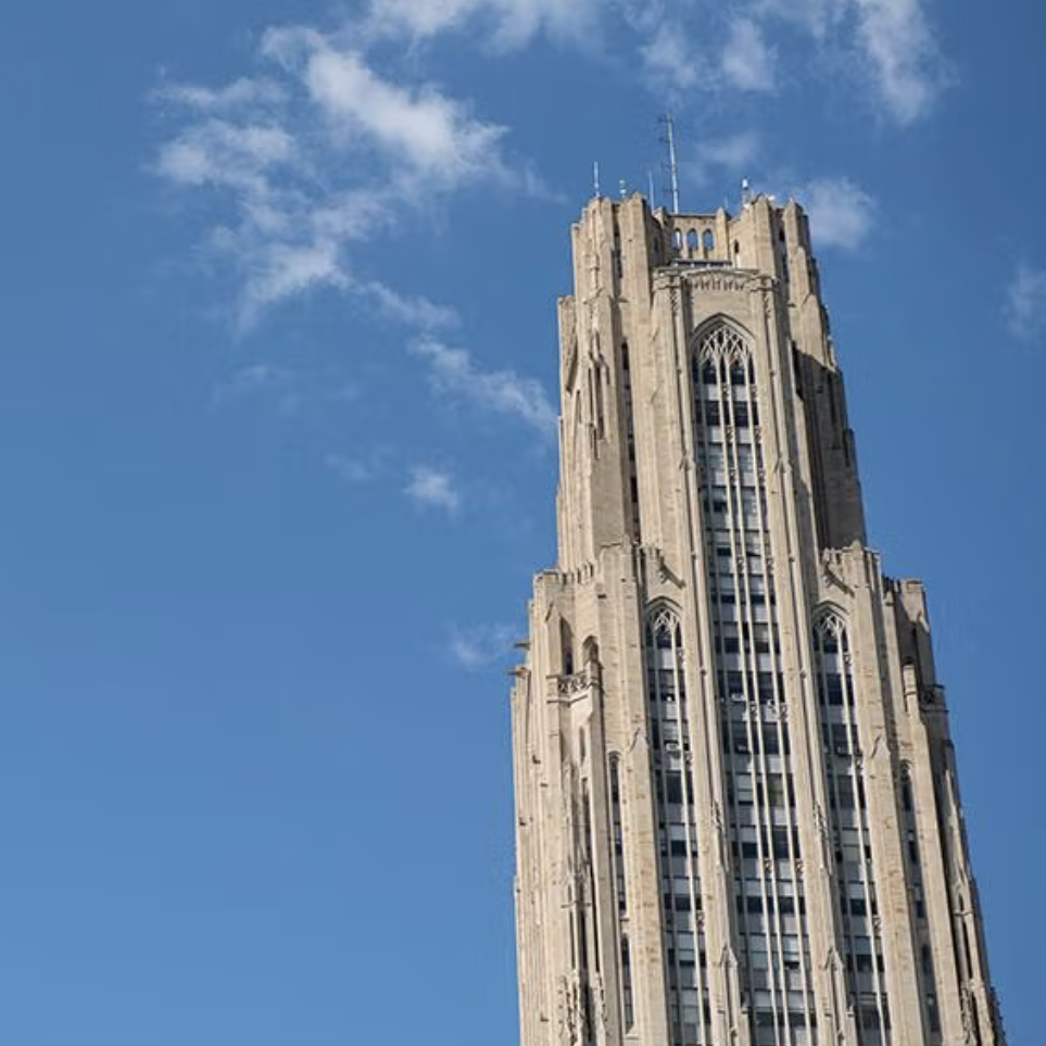 A stock image of the Cathedral of Learning